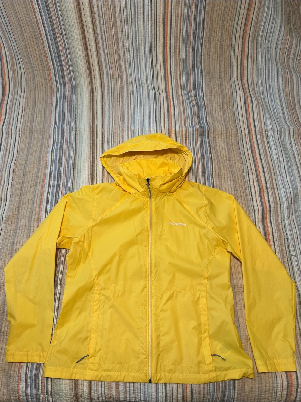 Columbia Yellow Women's Hooded Utility Jacket